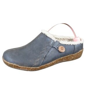 Earth Origins Janae Women Shoe Clog Size 7 Casual Comfort Slip On Gray Synthetic